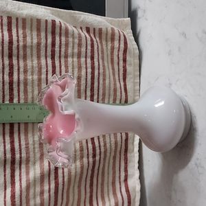 📢 SOLD!!!!! Peachblow pink silver crest vase